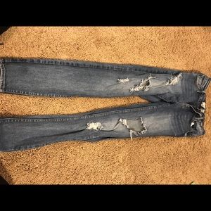 Pacsun ripped skinny jeans medium wash